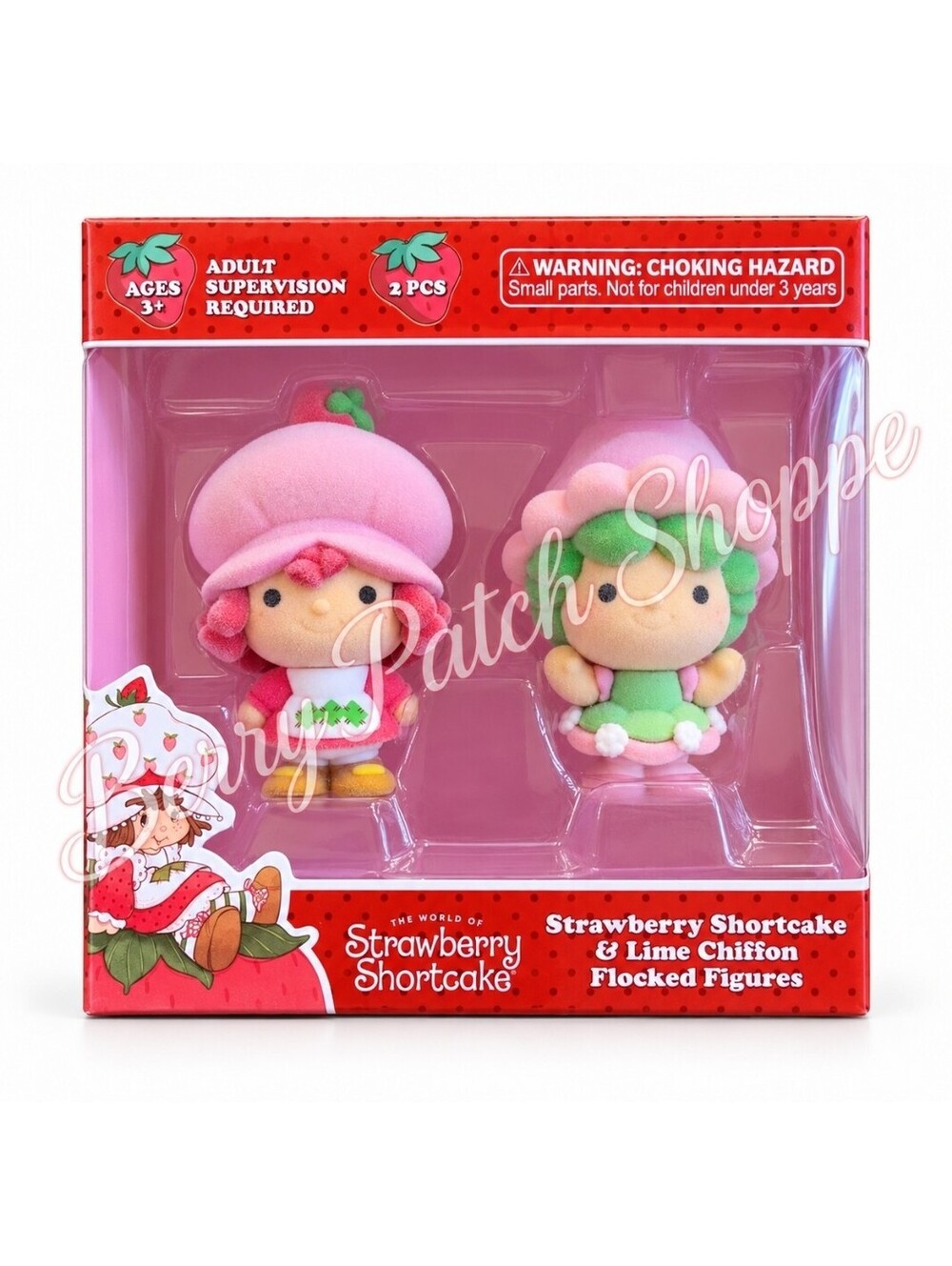Strawberry Shortcake Lime Chiffon Flocked Figures Collectible Dolls NEW